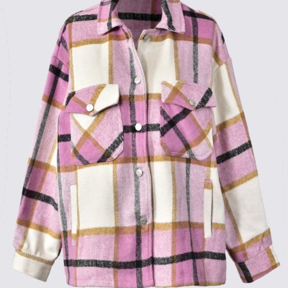 ❌SOLD OUT❌STAYCATION PINK SHACKET - Picture 2 of 4